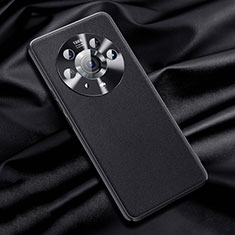 Coque Luxe Cuir Housse Etui QK1 pour Huawei Honor Magic3 Pro 5G Noir