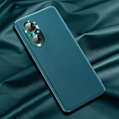 Coque Luxe Cuir Housse Etui QK1 pour Huawei Nova 9 SE Vert