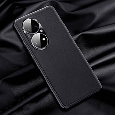 Coque Luxe Cuir Housse Etui QK1 pour Huawei P50 Pro Noir