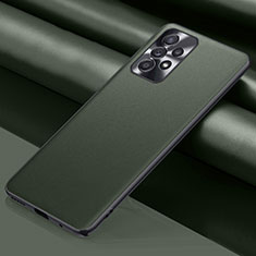 Coque Luxe Cuir Housse Etui QK1 pour Samsung Galaxy A23 4G Vert