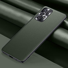 Coque Luxe Cuir Housse Etui QK1 pour Samsung Galaxy A33 5G Vert
