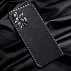 Coque Luxe Cuir Housse Etui QK1 pour Samsung Galaxy A52 5G Noir