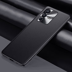 Coque Luxe Cuir Housse Etui QK1 pour Vivo V23 5G Noir