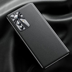 Coque Luxe Cuir Housse Etui QK1 pour Xiaomi Mi 12T Pro 5G Noir