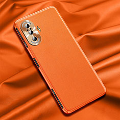 Coque Luxe Cuir Housse Etui QK1 pour Xiaomi Poco F3 GT 5G Orange