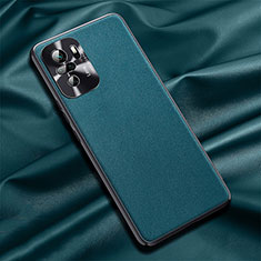 Coque Luxe Cuir Housse Etui QK1 pour Xiaomi Redmi Note 10 4G Vert