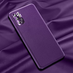 Coque Luxe Cuir Housse Etui QK1 pour Xiaomi Redmi Note 10T 5G Violet