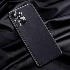 Coque Luxe Cuir Housse Etui QK1 pour Xiaomi Redmi Note 11 SE India 4G Noir