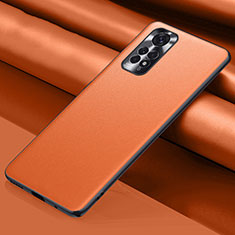 Coque Luxe Cuir Housse Etui QK1 pour Xiaomi Redmi Note 12 Pro 4G Orange