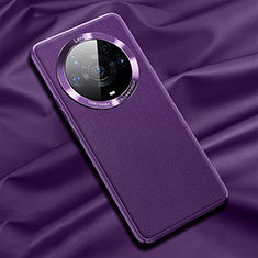 Coque Luxe Cuir Housse Etui QK2 pour Huawei Honor Magic3 Pro+ Plus 5G Violet