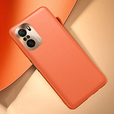 Coque Luxe Cuir Housse Etui QK2 pour Xiaomi Mi 11i 5G Orange