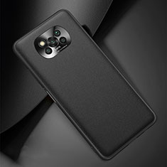 Coque Luxe Cuir Housse Etui QK2 pour Xiaomi Poco X3 NFC Noir