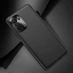 Coque Luxe Cuir Housse Etui QK2 pour Xiaomi Redmi K40 Pro 5G Noir