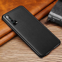 Coque Luxe Cuir Housse Etui R01 pour Huawei Honor 20 Pro Noir