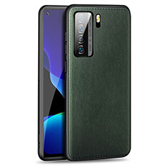 Coque Luxe Cuir Housse Etui R01 pour Huawei Nova 7 SE 5G Vert