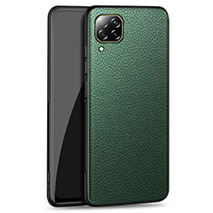 Coque Luxe Cuir Housse Etui R01 pour Huawei Nova 7i Vert