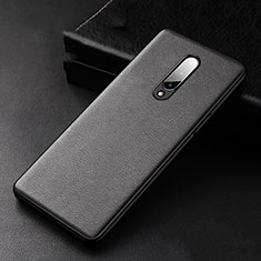 Coque Luxe Cuir Housse Etui R01 pour OnePlus 8 Noir