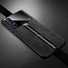 Coque Luxe Cuir Housse Etui R01 pour Oppo Find X2 Neo Noir