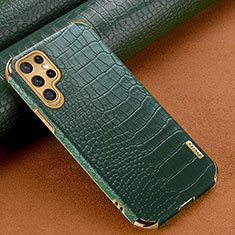 Coque Luxe Cuir Housse Etui R01 pour Samsung Galaxy S23 Ultra 5G Vert