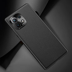 Coque Luxe Cuir Housse Etui R01 pour Xiaomi Mi 11 Lite 4G Noir