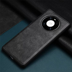 Coque Luxe Cuir Housse Etui R02 pour Huawei Mate 40E Pro 5G Noir