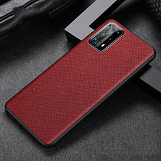 Coque Luxe Cuir Housse Etui R02 pour Huawei P40 Pro+ Plus Rouge