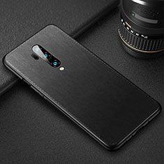 Coque Luxe Cuir Housse Etui R02 pour OnePlus 7T Pro Noir