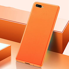 Coque Luxe Cuir Housse Etui R02 pour Oppo K1 Orange