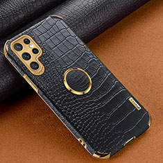 Coque Luxe Cuir Housse Etui R02 pour Samsung Galaxy S25 Ultra 5G Noir