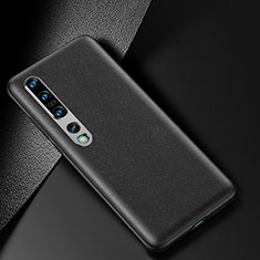 Coque Luxe Cuir Housse Etui R02 pour Xiaomi Mi 10 Pro Noir