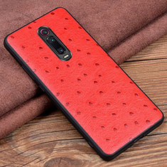 Coque Luxe Cuir Housse Etui R02 pour Xiaomi Mi 9T Pro Rouge