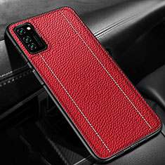 Coque Luxe Cuir Housse Etui R03 pour Huawei Honor V30 5G Rouge