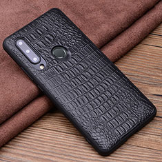 Coque Luxe Cuir Housse Etui R03 pour Huawei P Smart+ Plus (2019) Noir