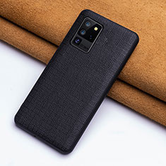 Coque Luxe Cuir Housse Etui R03 pour Samsung Galaxy S20 Ultra Noir
