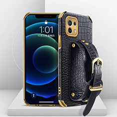 Coque Luxe Cuir Housse Etui R03 pour Xiaomi Mi 11 Lite 5G NE Noir