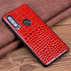 Coque Luxe Cuir Housse Etui R04 pour Huawei Honor 10i Rouge