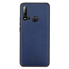 Coque Luxe Cuir Housse Etui R04 pour Huawei Nova 5i Bleu