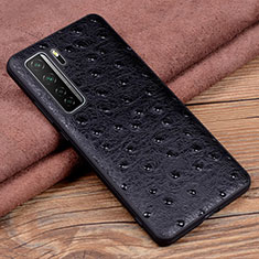 Coque Luxe Cuir Housse Etui R04 pour Huawei P40 Lite 5G Noir