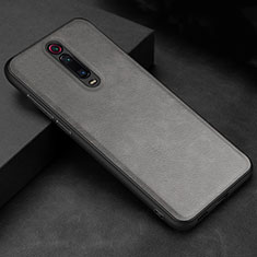 Coque Luxe Cuir Housse Etui R04 pour Xiaomi Mi 9T Gris