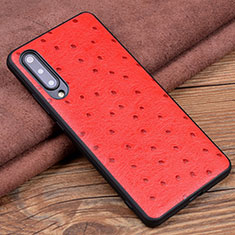 Coque Luxe Cuir Housse Etui R04 pour Xiaomi Mi A3 Rouge