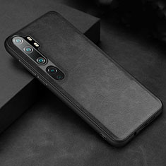 Coque Luxe Cuir Housse Etui R04 pour Xiaomi Mi Note 10 Pro Noir