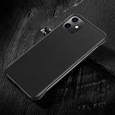 Coque Luxe Cuir Housse Etui R05 pour Apple iPhone 11 Noir