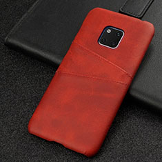 Coque Luxe Cuir Housse Etui R05 pour Huawei Mate 20 Pro Marron