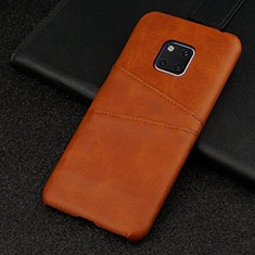 Coque Luxe Cuir Housse Etui R05 pour Huawei Mate 20 Pro Orange