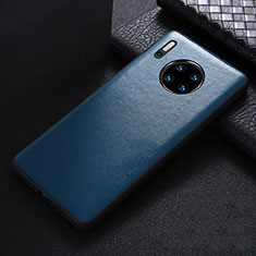 Coque Luxe Cuir Housse Etui R05 pour Huawei Mate 30 Pro 5G Bleu