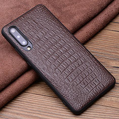 Coque Luxe Cuir Housse Etui R05 pour Xiaomi Mi A3 Marron