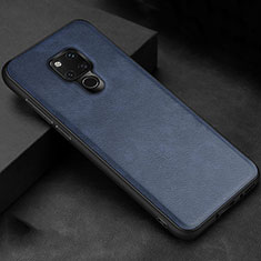 Coque Luxe Cuir Housse Etui R06 pour Huawei Mate 20 X 5G Bleu