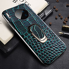 Coque Luxe Cuir Housse Etui R06 pour Huawei Mate 30 Pro Bleu