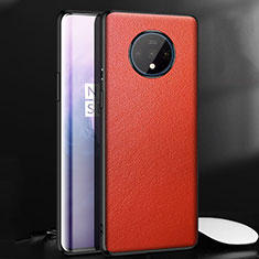 Coque Luxe Cuir Housse Etui R06 pour OnePlus 7T Rouge