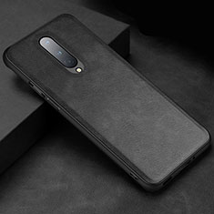Coque Luxe Cuir Housse Etui R06 pour OnePlus 8 Noir